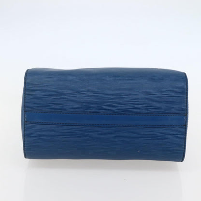 Louis Vuitton Speedy Handbag Epi Leather, BLUE, LEATHER, Handbag