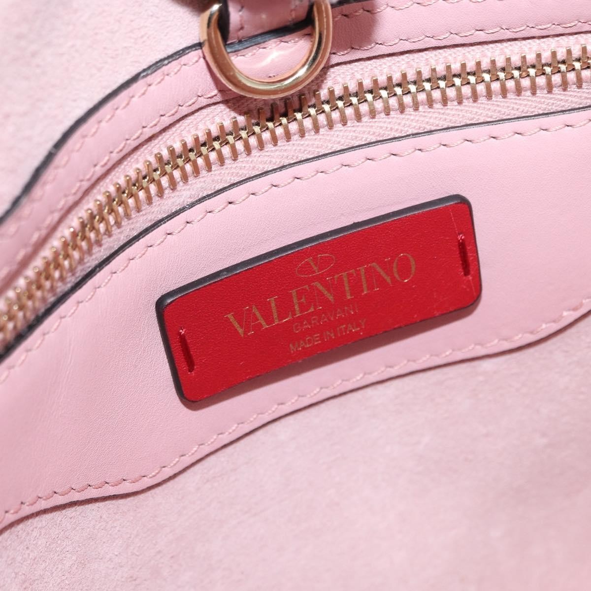 Valentino Garavani Demilune Flap Satchel Leather, Pink, Leather, Handbag