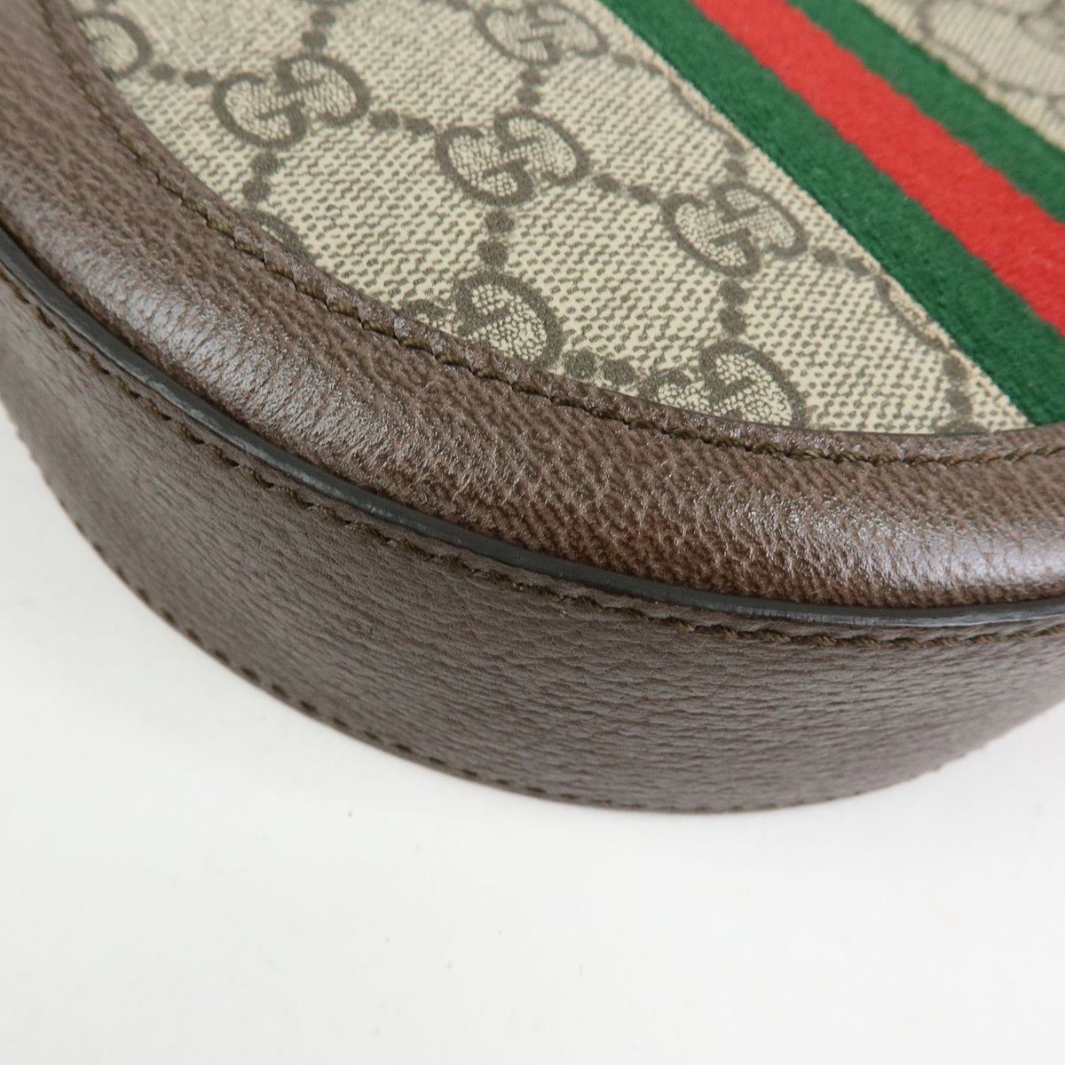Gucci Ophidia Round GG Coated Canvas, Beige, Canvas, Shoulder Bag