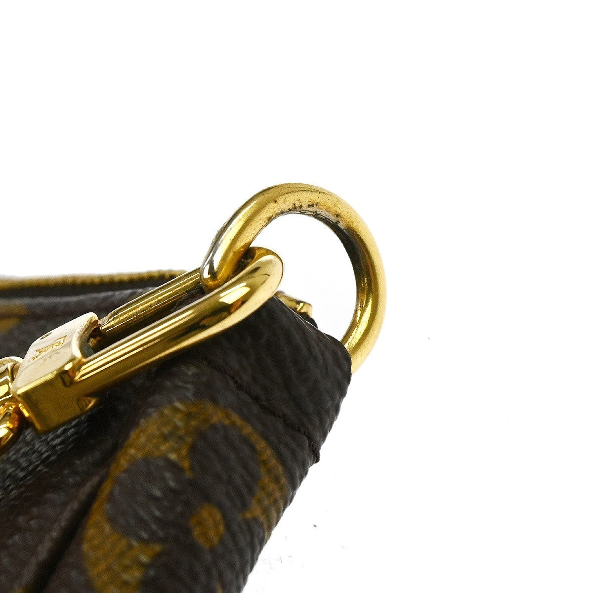 Louis Vuitton Mini Pochette Limited, Brown, Canvas, Clutch