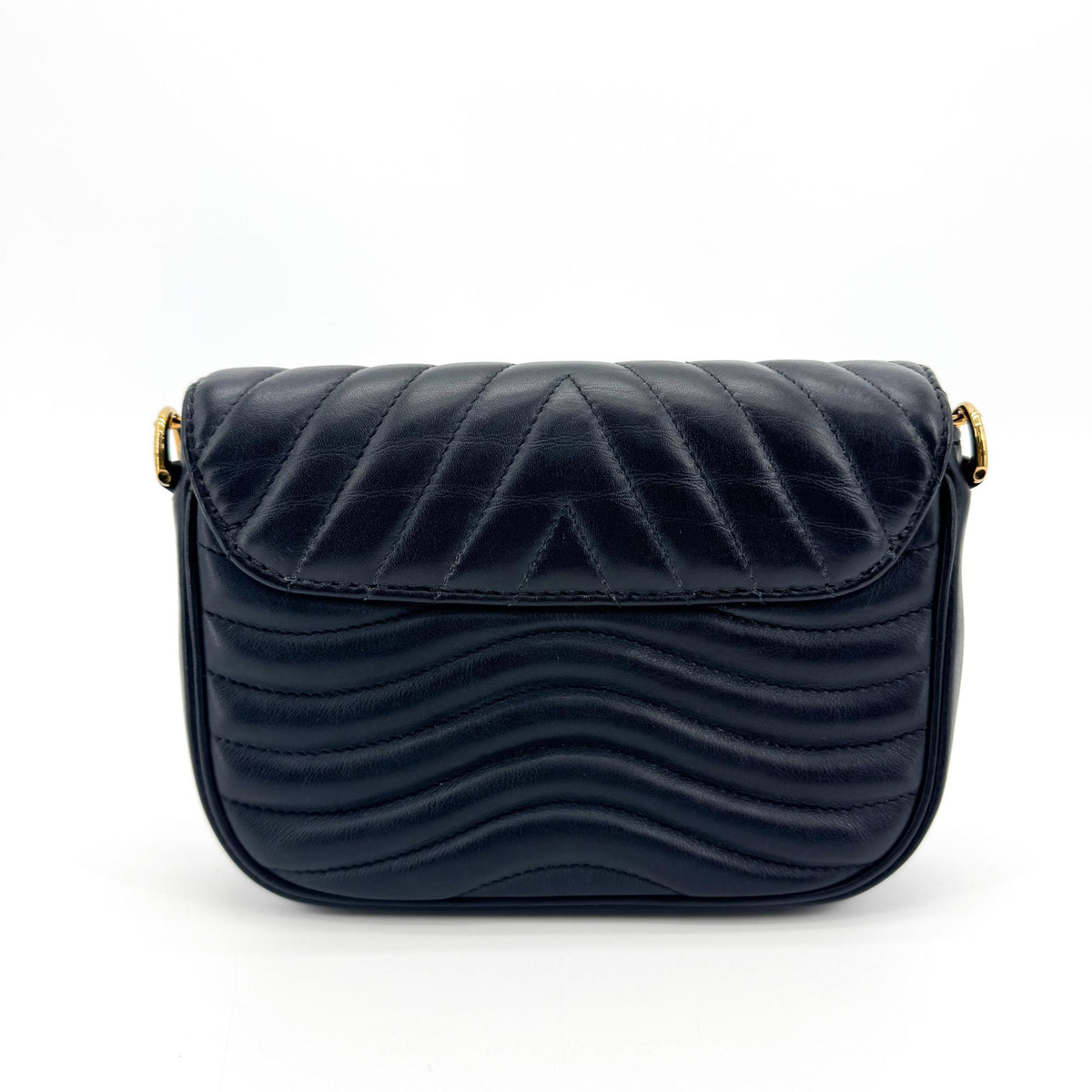 Louis Vuitton New Wave Multi Pochette Quilted Leather, Black, Leather, Clutch
