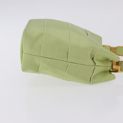 Salvatore Ferragamo Vala Canvas, Green, Canvas, Shoulder Bag