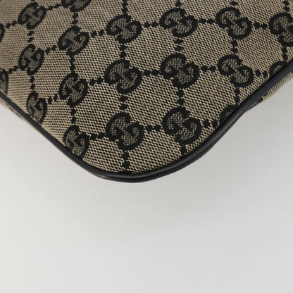 Gucci Web Strap Zip Messenger GG Canvas, Beige, Canvas, Handbag