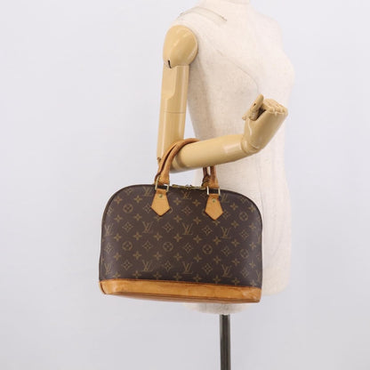 Louis Vuitton Vintage Alma Monogram Canvas, Brown, Canvas, Handbag