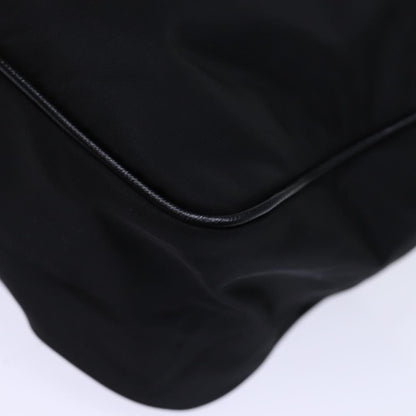 Prada Buckle Messenger Tessuto, Black, Nylon, Shoulder Bag