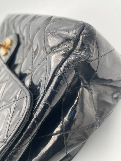 Chanel CHANEL - VTG 1996 Patent leather, BLACK, PATENT_LEATHER, Handbag