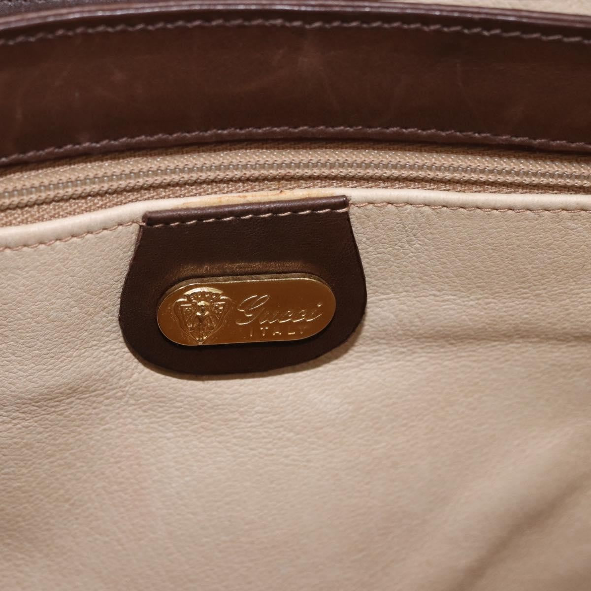 Gucci Vintage Leather, Brown, Leather, Tote Bag