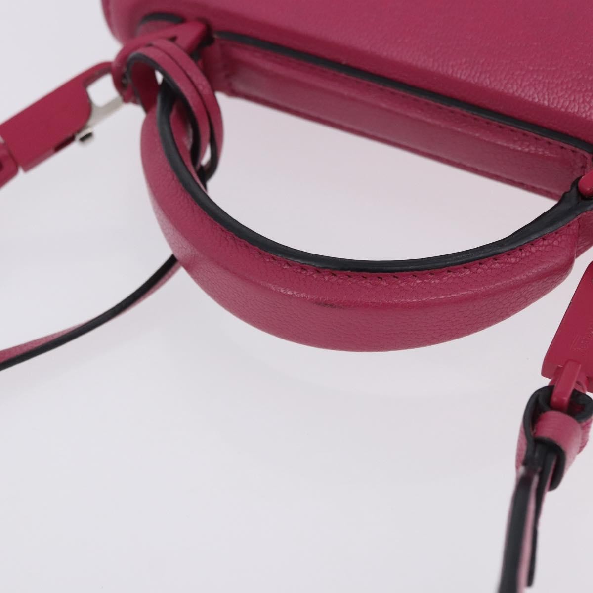 Salvatore Ferragamo Boxyz Top Handle Leather, Pink, Leather, Handbag