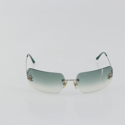 Chanel Logo CC Metal, Green, Metal, Sunglasses
