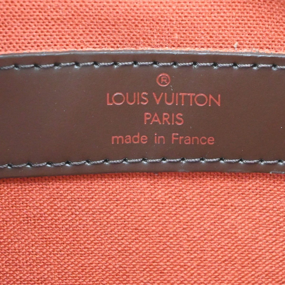 Louis Vuitton Naviglio Damier, Brown, Canvas, Handbag