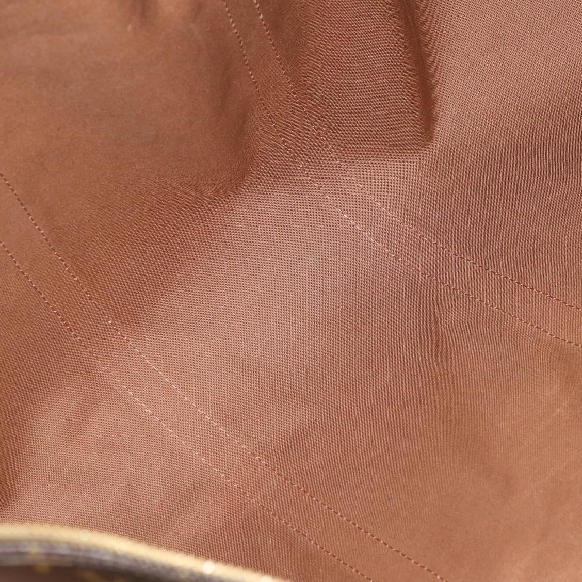 Louis Vuitton Keepall Bandouliere Bag Monogram Canvas, BROWN, CANVAS, Travel bag