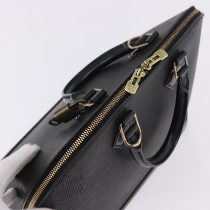 Louis Vuitton Alma Epi Leather, Black, Leather, Handbag