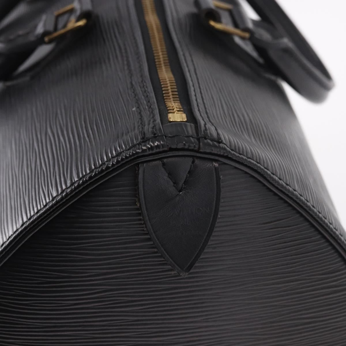 Louis Vuitton Speedy Epi Leather, Black, Leather, Handbag