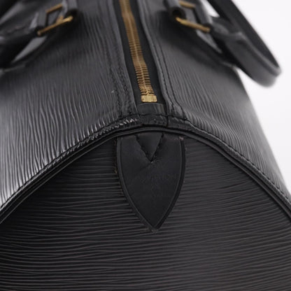 Louis Vuitton Speedy Epi Leather, Black, Leather, Handbag