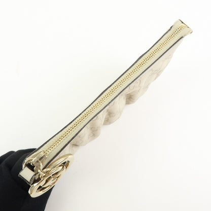 Gucci Heart Wristlet Guccissima Leather, Beige, Leather, Clutch