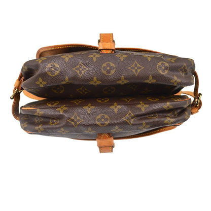 Louis Vuitton Saumur Monogram Canvas, Brown, Canvas, Handbag