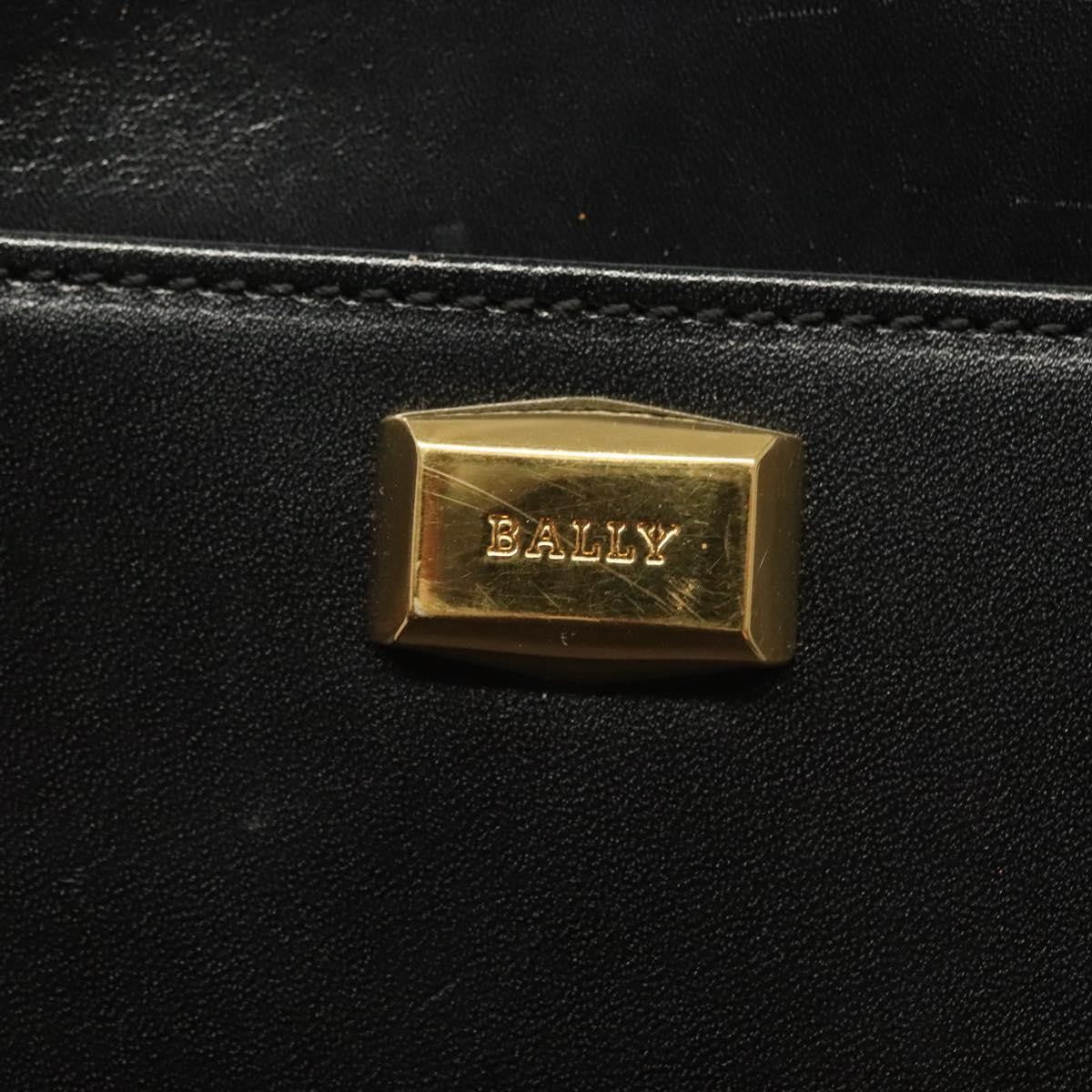 Bally Vintage Leather, Black, Leather, Shoulder Bag