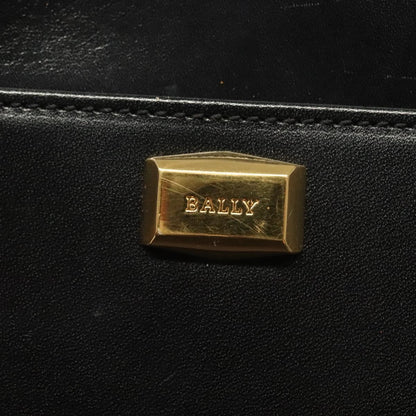 Bally Vintage Leather, Black, Leather, Shoulder Bag