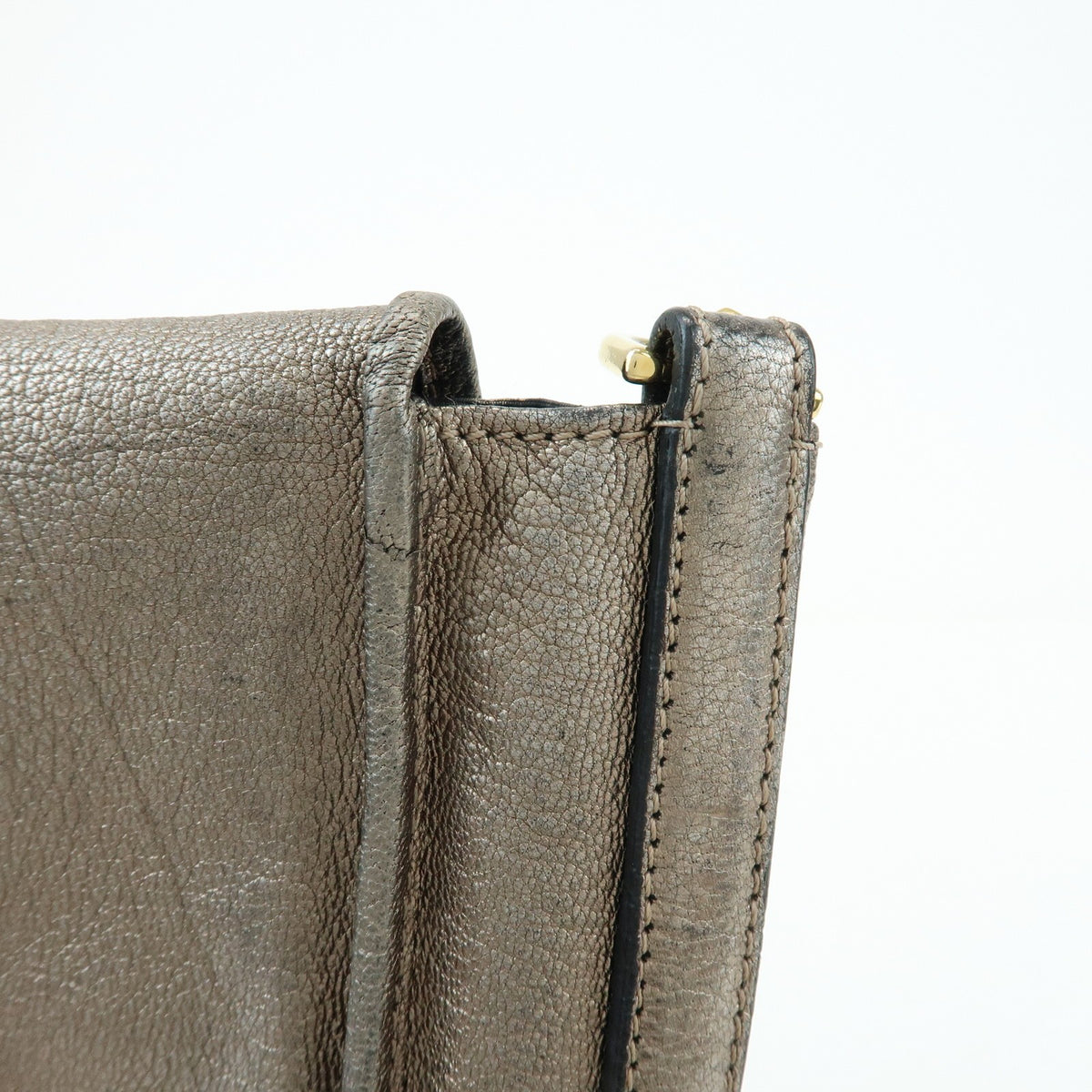 Loewe Shoulder bag Leather, Silver, Leather, Shoulder Bag