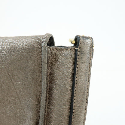 Loewe Shoulder bag Leather, Silver, Leather, Shoulder Bag