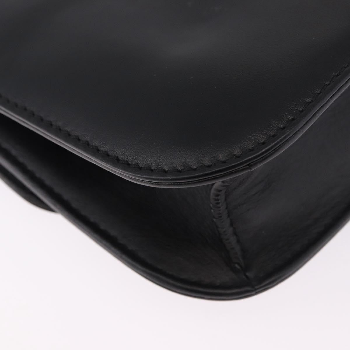 Valentino Garavani Glam Lock Leather, Black, Leather, Shoulder Bag