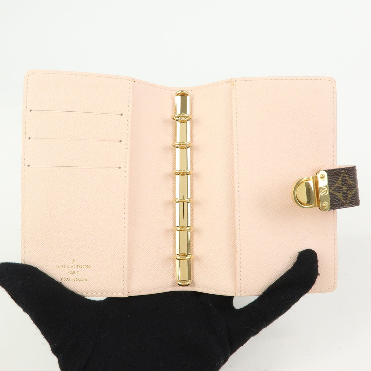 Louis Vuitton Koala Ring Agenda Cover Monogram Canvas, Brown, Canvas, Briefcase