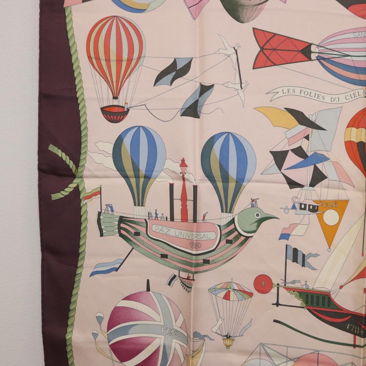 Hermes Carré 90 Silk multicolor, Pink, Silk, Scarf