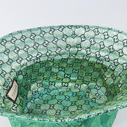 Gucci Reversible Bucket Hat Multicolor GG Canvas, Green, Cotton, Head Accessory