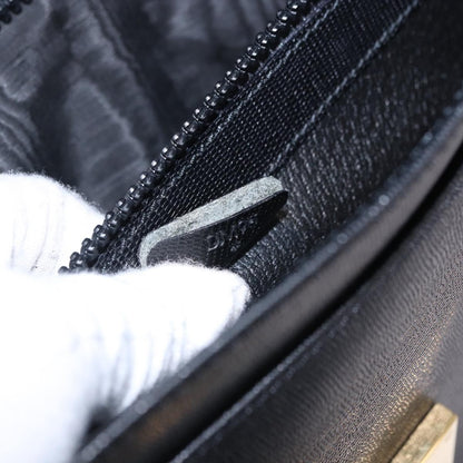 Celine Cartable Business Leather, Black, Leather, Briefcase