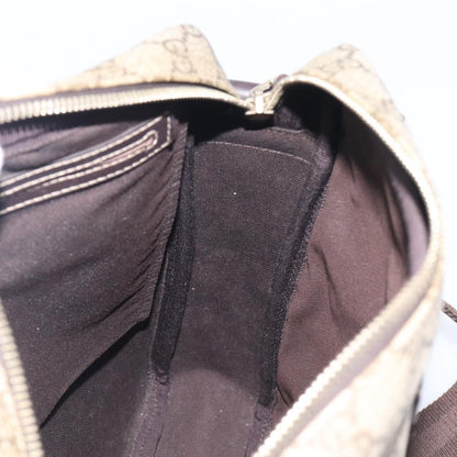 Gucci Front Zip Messenger GG Coated Canvas, Beige, Canvas, Crossbody Bag