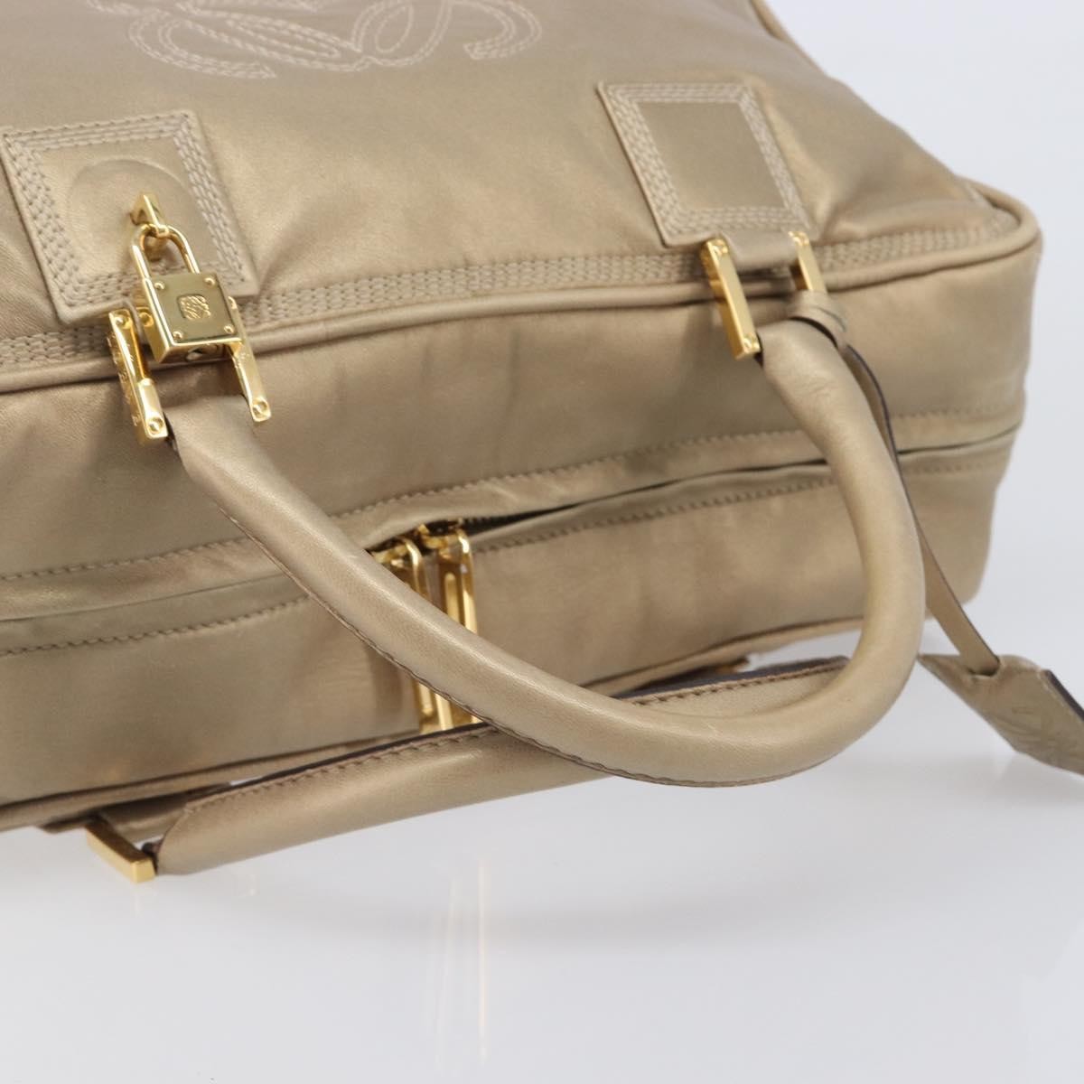 Loewe Amazona Leather, Gold, Leather, Handbag