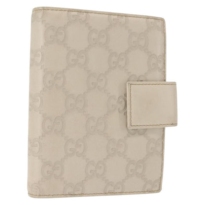 Gucci Ring Agenda Cover Guccissima Leather, Beige, Leather, Briefcase