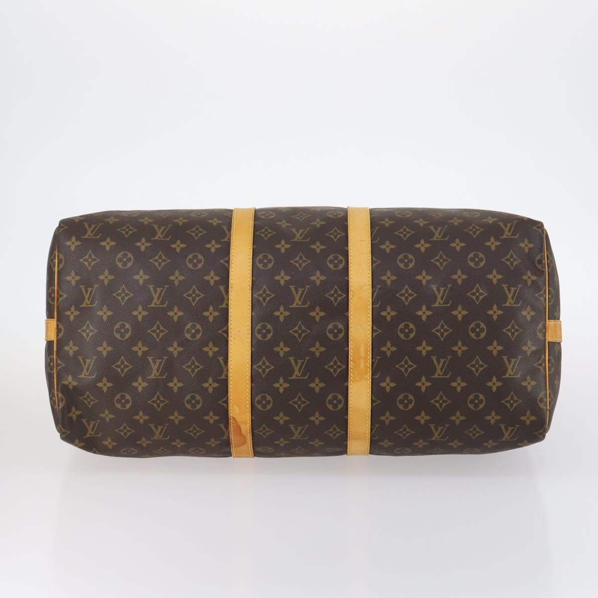 Louis Vuitton Keepall Bag Monogram Canvas, BROWN, CANVAS, Travel bag
