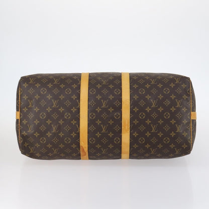 Louis Vuitton Keepall Bag Monogram Canvas, BROWN, CANVAS, Travel bag