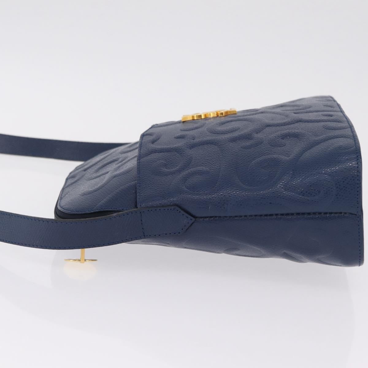 Saint Laurent Overseas Leather, Navy, Leather, Tote Bag