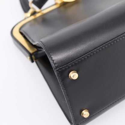 Christian Dior Shoulder Leather, Black, Leather, Shoulder Bag
