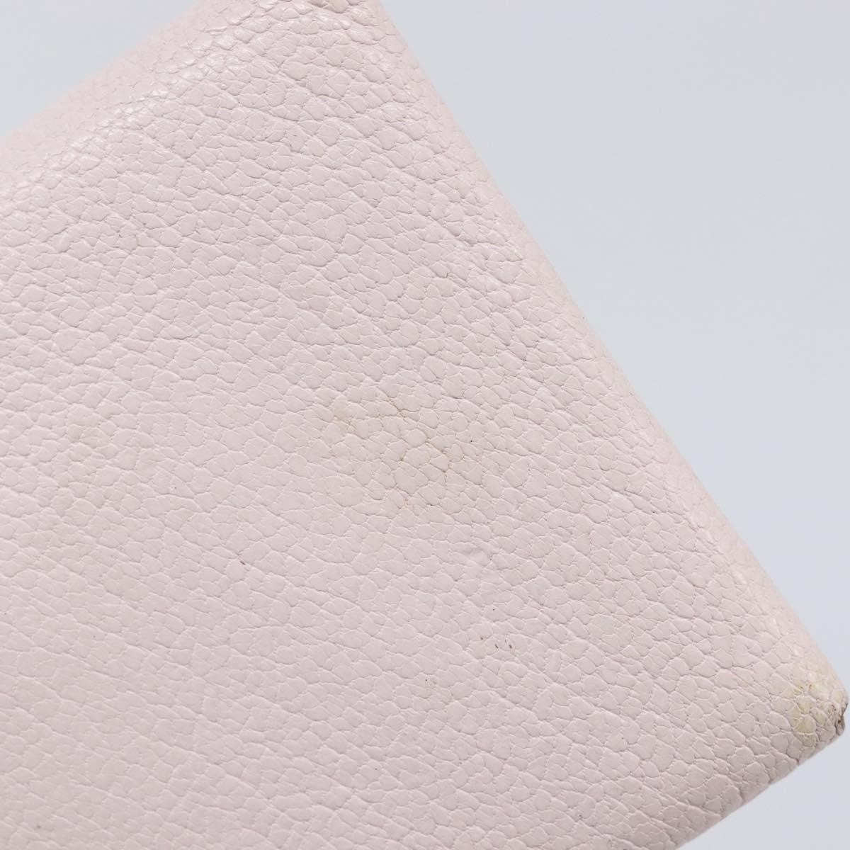 Hermes Calvi Duo Card Holder Chevre Mysore, Pink, Leather, Card Holder