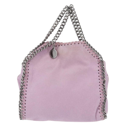 Stella McCartney Falabella Fold Over Shaggy Deer, Pink, Polyester, Crossbody Bag