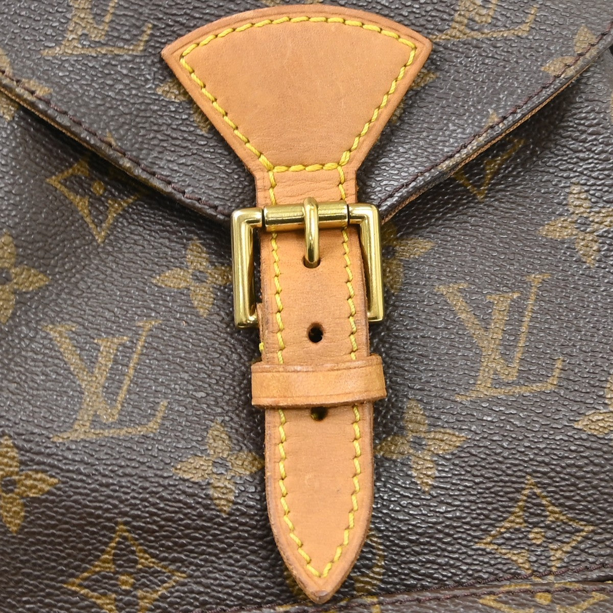 Louis Vuitton Montsouris Monogram Canvas, Brown, Canvas, Backpack