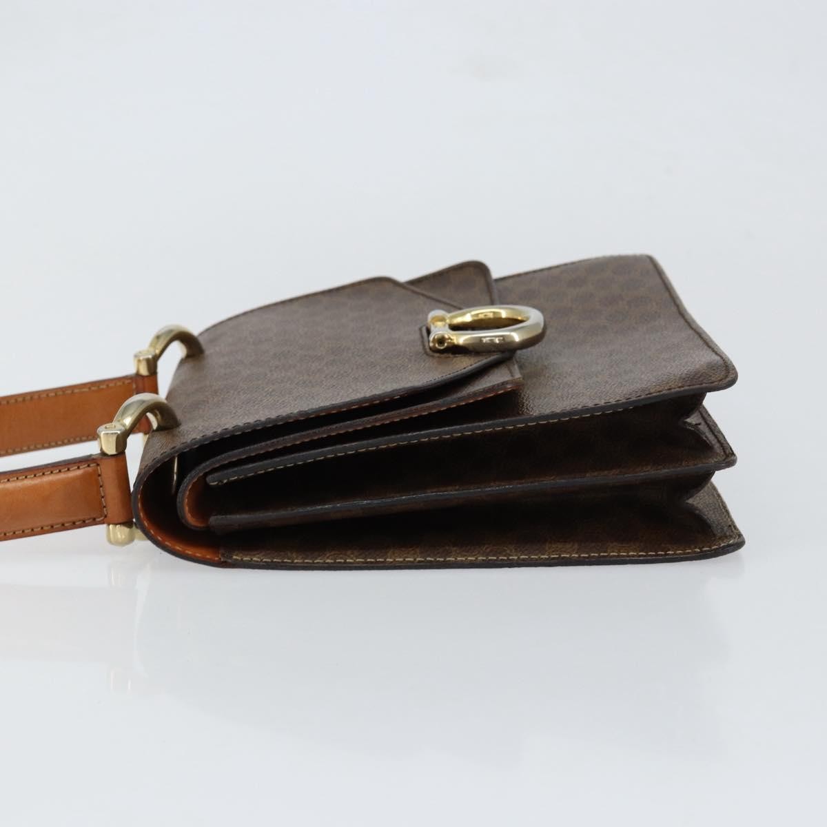 Celine Vintage Top Handle Macadam Canvas, Brown, Canvas, Handbag