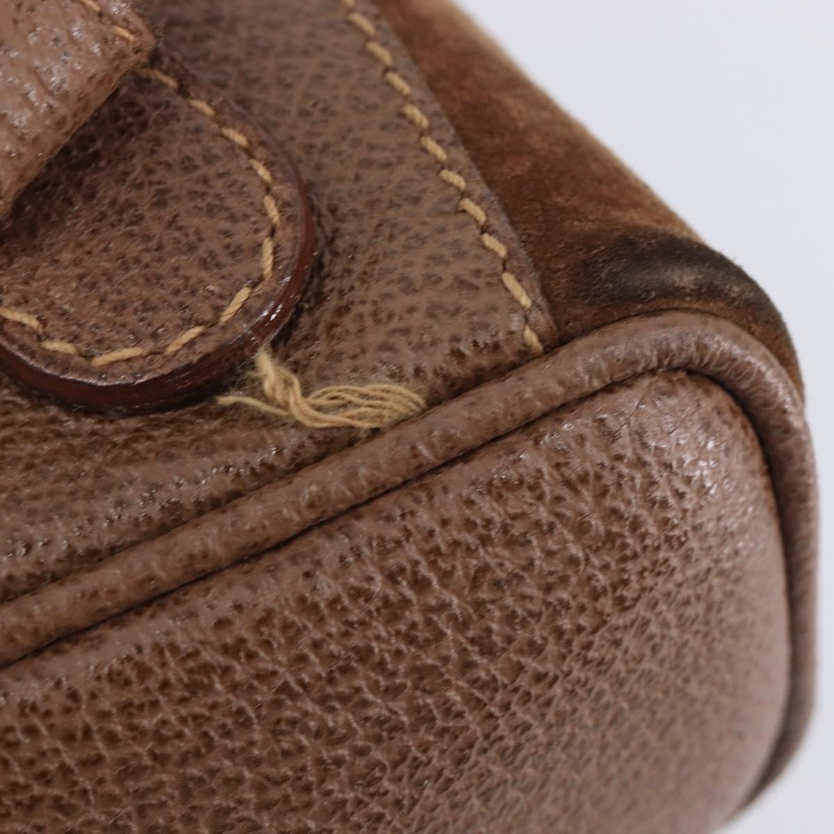 Gucci Vintage Bamboo Suede, Brown, Suede, Backpack