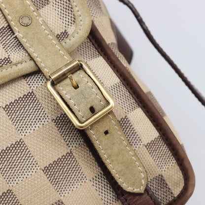 Louis Vuitton Trotteur Damier Lune, White, Canvas, Handbag