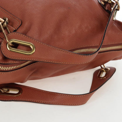 Chloe Paraty Quilted Leather, Brown, Leather, Handbag