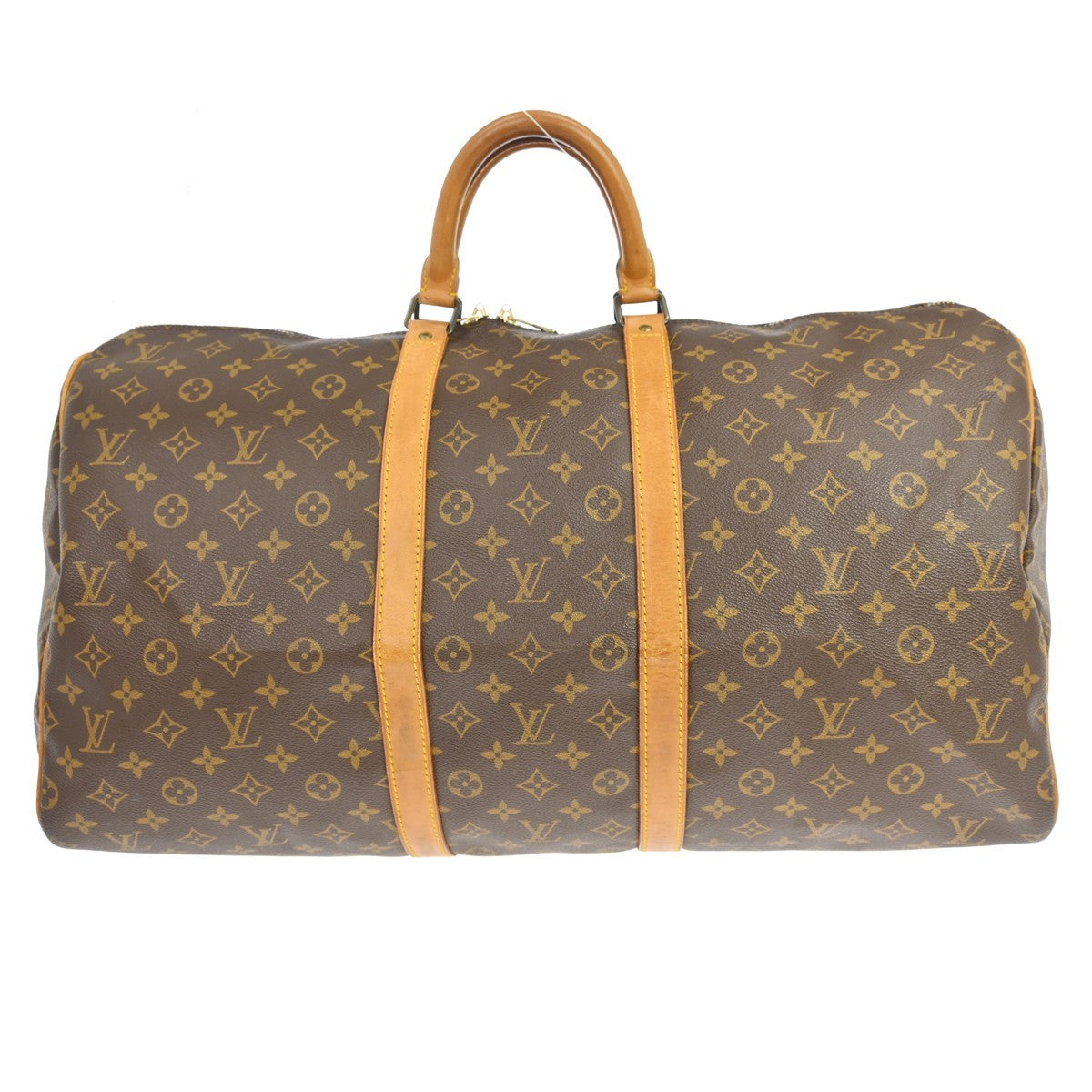 Louis Vuitton Keepall Monogram, Brown, Canvas, Travel Bag