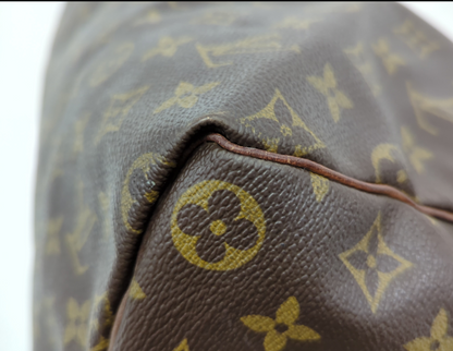 Louis Vuitton Speedy Handbag Monogram Canvas, BROWN, CANVAS, Handbag