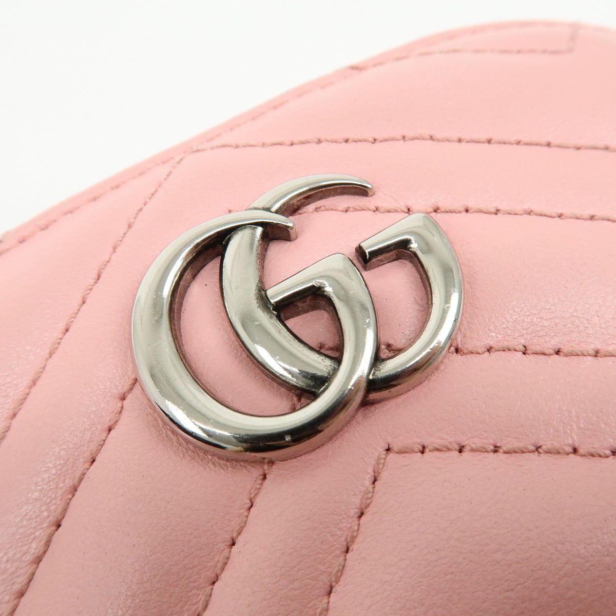 Gucci GG Marmont Key Matelasse Leather, Pink, Leather, Clutch