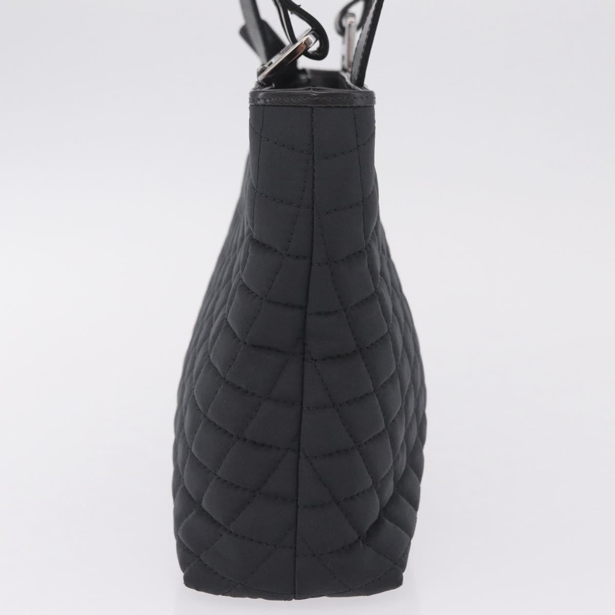 Bally Handbag Quilted Nylon, Black, Nylon, Handbag