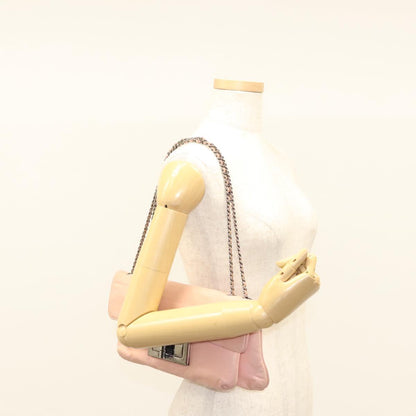 Chanel Chocolate Bar Mademoiselle Flap Bag Quilted Leather, PINK, LEATHER, Shoulder bag