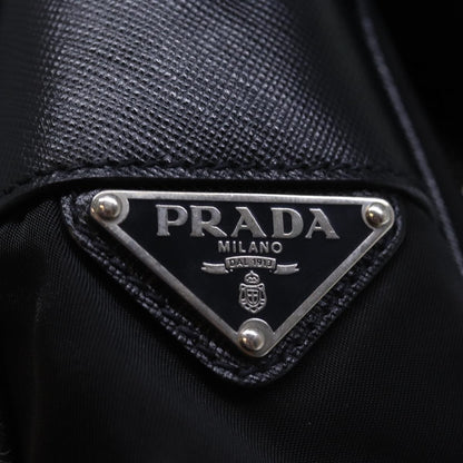 Prada Buckle Messenger Tessuto, Black, Nylon, Shoulder Bag