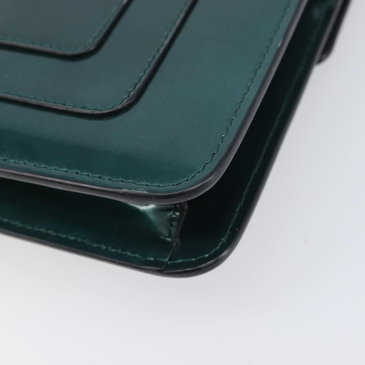 Bvlgari Serpenti Forever Patent, Green, Patent Leather, Shoulder Bag